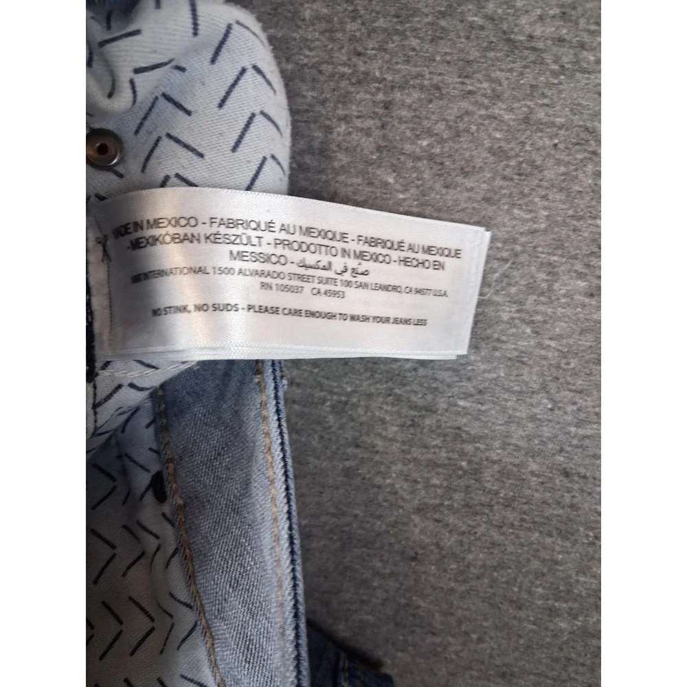 Ariat Womens Jeans 33R Blue Denim Rosa Perfect Boot Cut Thick Stitch Western - Picture 11 of 11